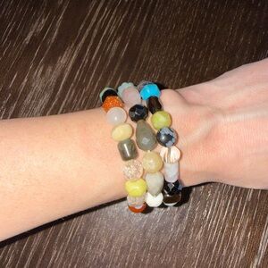 Multicolor Beaded Bracelet Set